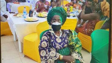 My 87year old mum, Prof Mrs Oyemade still staying fashionable.