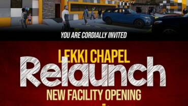 We open our new Lekki auditorium this Sunday, the 19th of December at 4pm