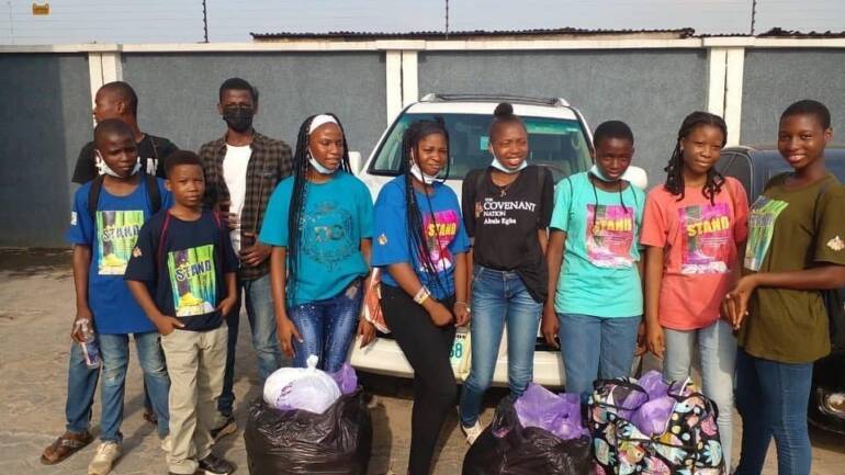 TCN Abule Egba’ Teens church outreach to Ifako Ijaiye General Hospital today.