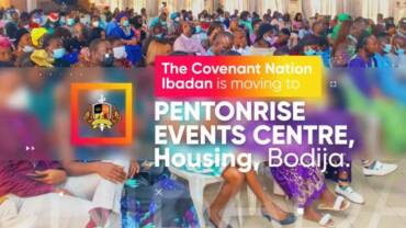 The Covenant Nation Ibadan has moved.