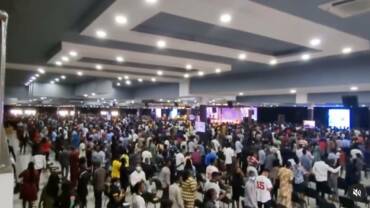 At 9.00 am already a full house. There is real hunger for spiritual things.  A new generation rising